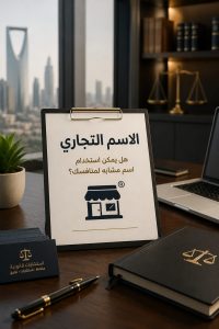 استخدام اسم تجاري مشابه