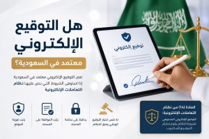 التوقيع الإلكتروني معتمد في السعودية