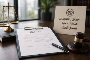 فسخ العقد بسبب الإخلال بالالتزامات في السعودية
