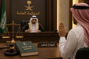 شهادة الشهود أمام المحكمة في السعودية