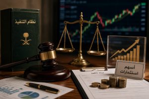 التنفيذ على الأسهم والاستثمارات في السعودية