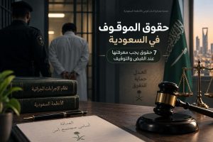 حقوق الموقوف في السعودية