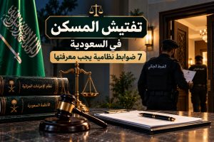 تفتيش المسكن في السعودية