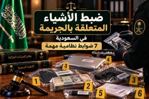 ضبط الأشياء المتعلقة بالجريمة