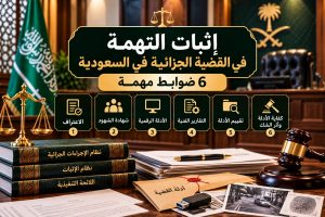 إثبات التهمة في القضية الجزائية في السعودية