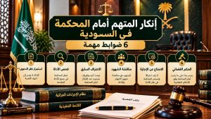 إنكار المتهم أمام المحكمة في السعودية